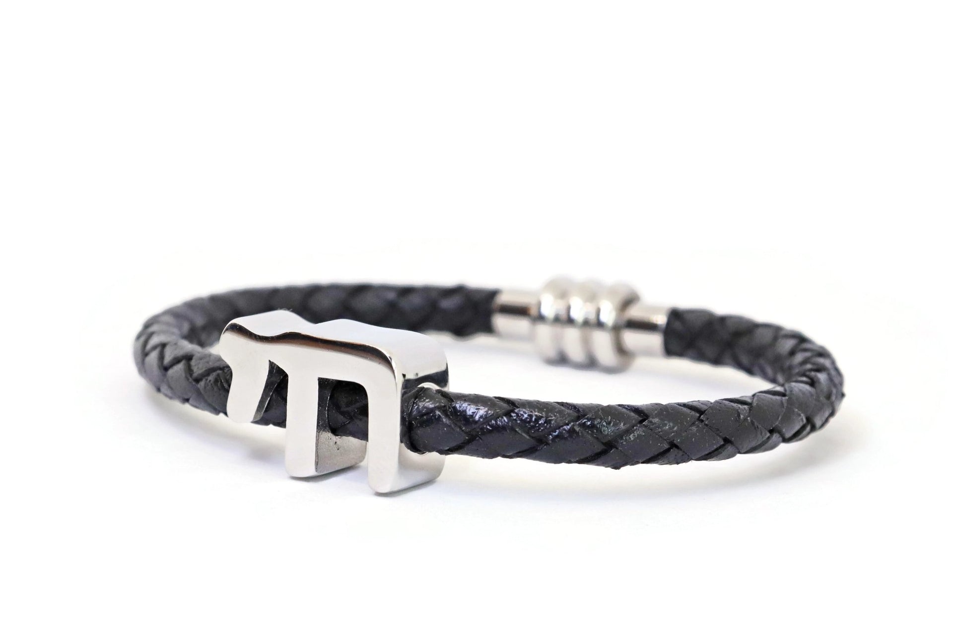 My Tribe by Sea Ranch Jewelry - To Life! Chai Woven Black Leather Bracelet - 7" or 8" - ModernTribe