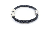 My Tribe by Sea Ranch Jewelry - Silver Star of David Leather Bracelet - 7" or 8" - ModernTribe