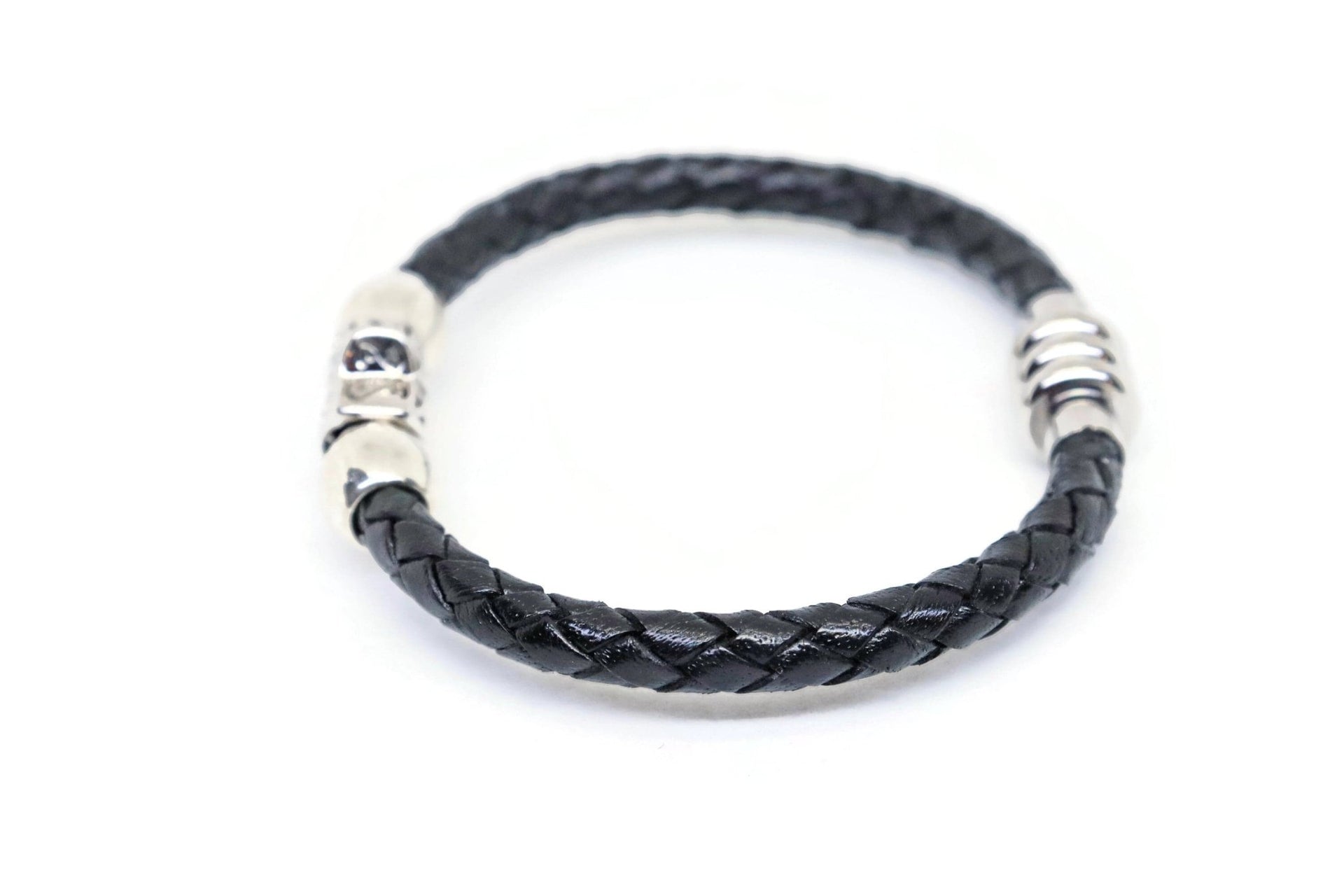 My Tribe by Sea Ranch Jewelry - Silver Star of David Leather Bracelet - 7" or 8" - ModernTribe