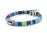 My Tribe by Sea Ranch Jewelry - To Life! Chai Woven Cotton Bracelet - Turquoise Pattern - ModernTribe