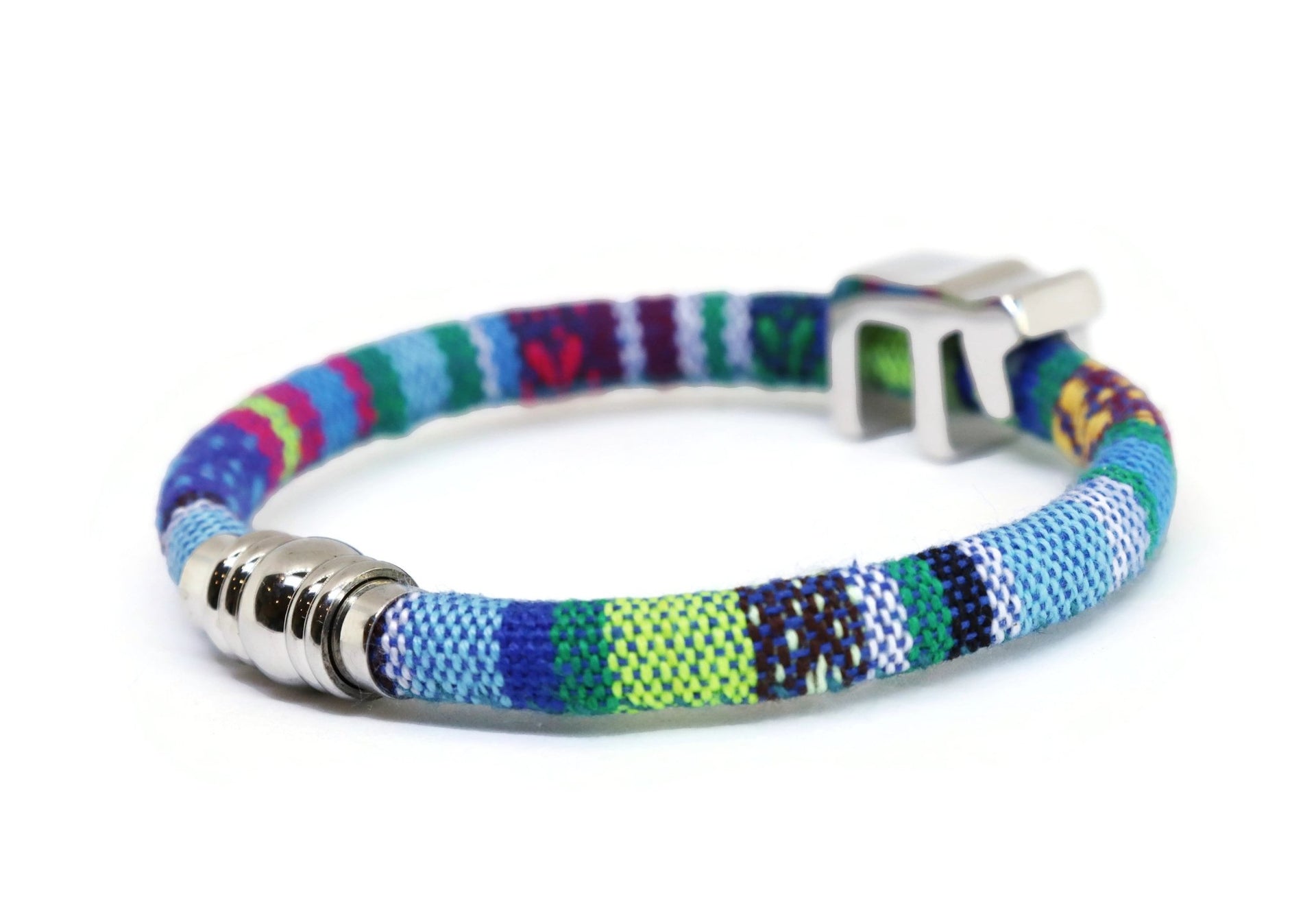 My Tribe by Sea Ranch Jewelry - To Life! Chai Woven Cotton Bracelet - Turquoise Pattern - ModernTribe