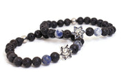 My Tribe by Sea Ranch Jewelry Bracelets Lava Stone and Blue Spot Jasper Star Bracelet - 7" or 8"