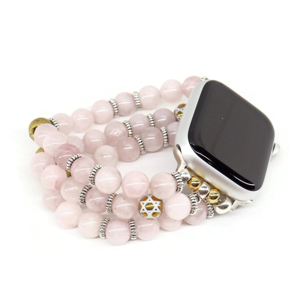 My Tribe by Sea Ranch Jewelry - Star of David Rose Quartz Apple Watch Bracelet - ModernTribe
