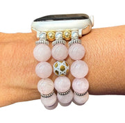 My Tribe by Sea Ranch Jewelry - Star of David Rose Quartz Apple Watch Bracelet - ModernTribe