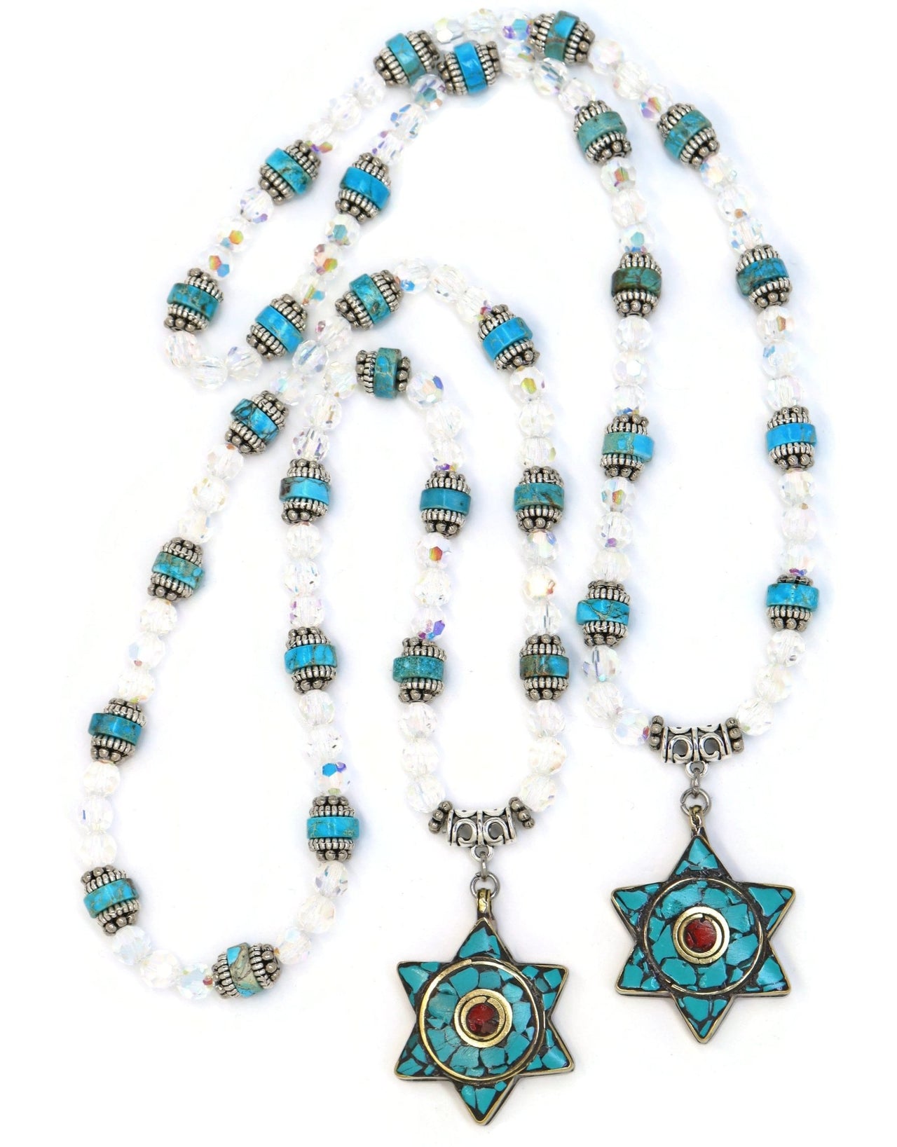 My Tribe by Sea Ranch Jewelry - Jasper and Crystal Star of David Necklace - ModernTribe