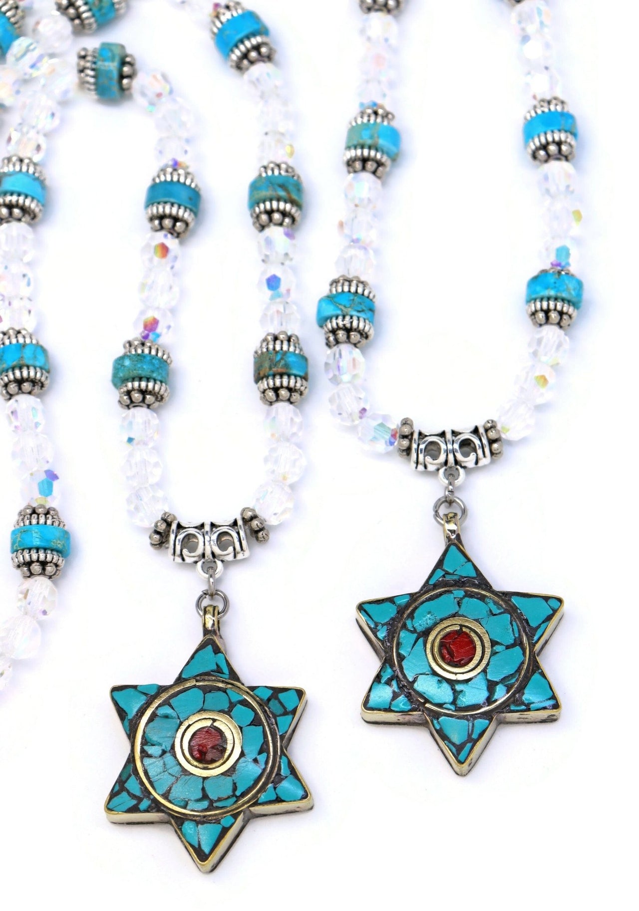 My Tribe by Sea Ranch Jewelry - Jasper and Crystal Star of David Necklace - ModernTribe