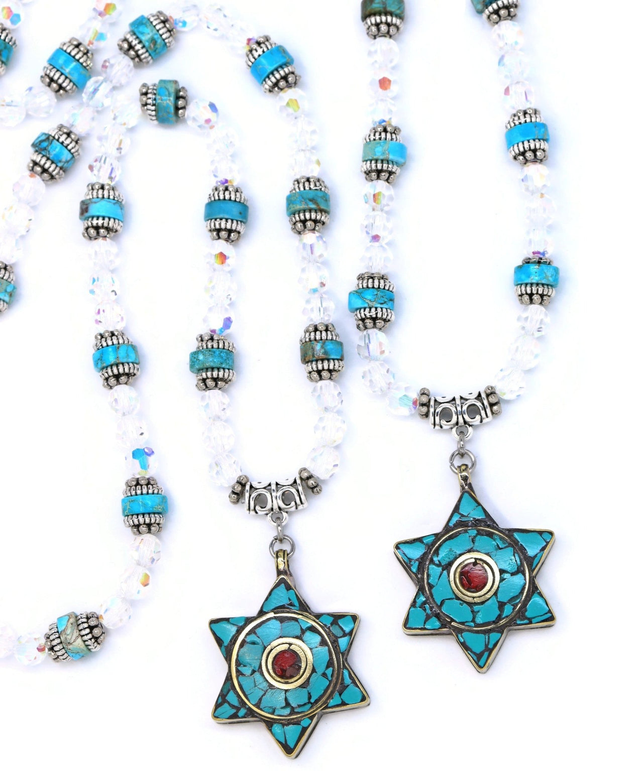 My Tribe by Sea Ranch Jewelry - Jasper and Crystal Star of David Necklace - ModernTribe