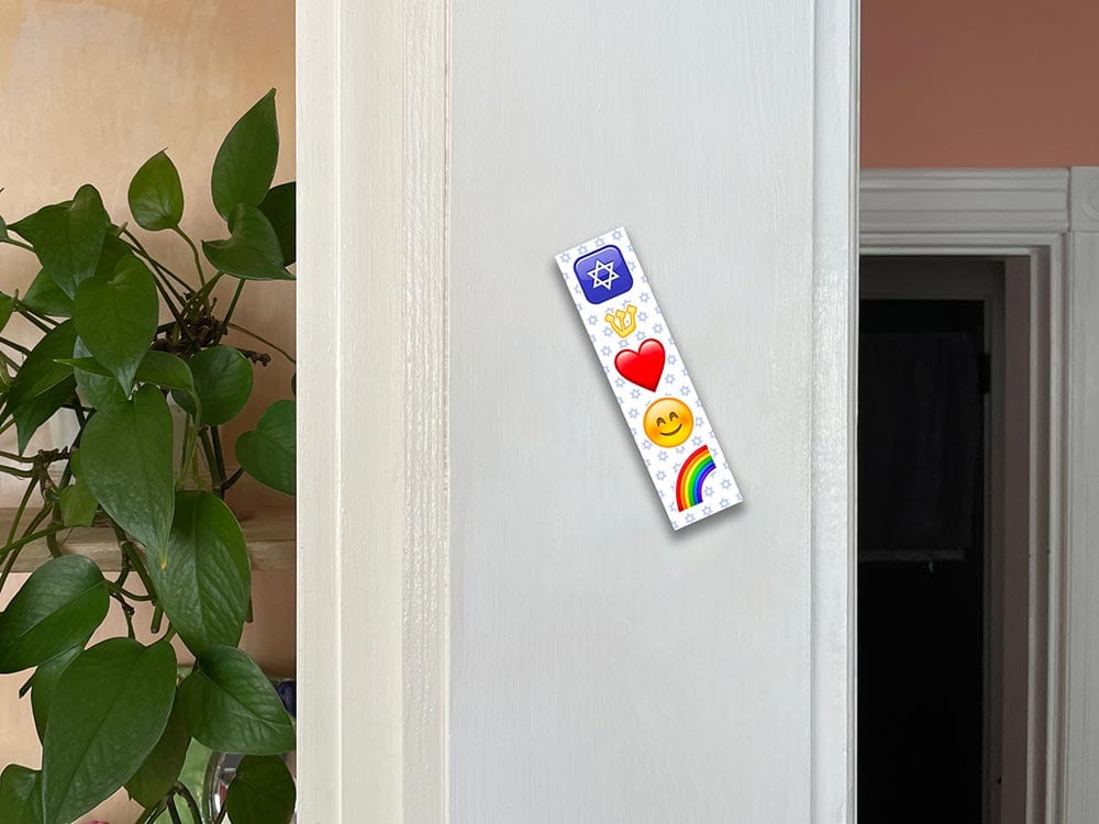 Caspi Cards & Art - Cutie Emoji Icons Mezuzah - ModernTribe