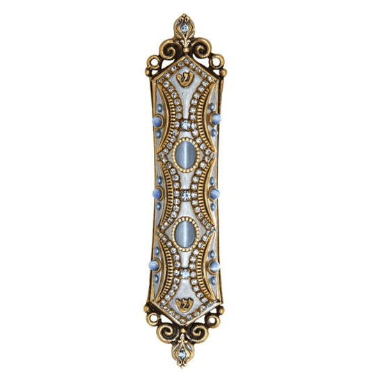 Sky Blue Mezuzah by Michal Golan