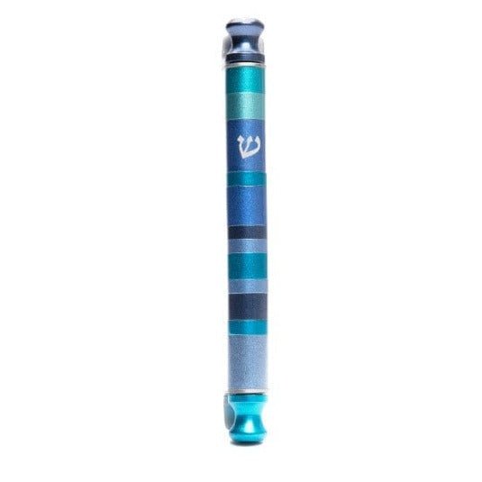 Yair Emanuel - Blue Serenity Cylinder Mezuzah by Yair Emanuel - ModernTribe