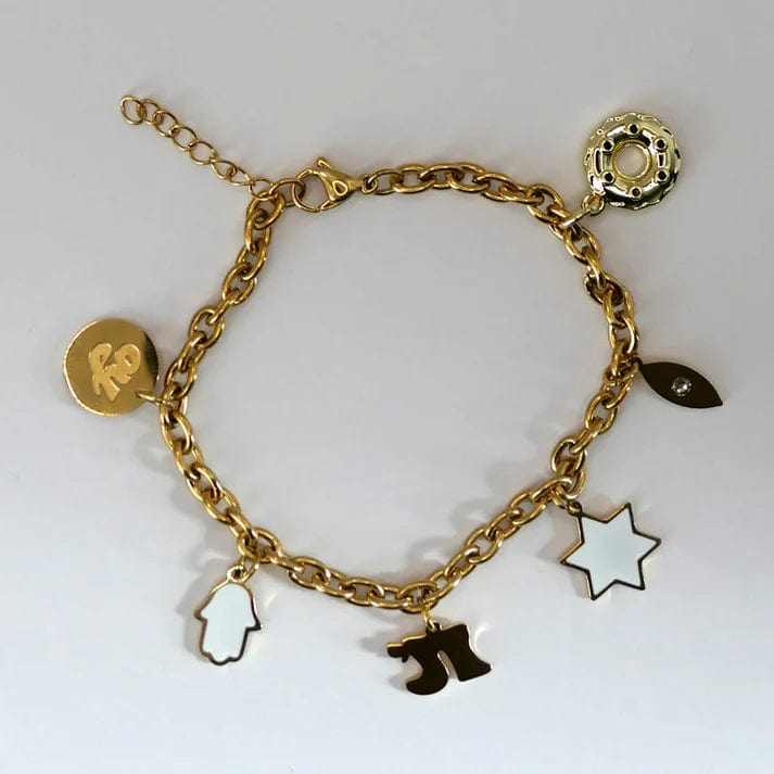 Mamaleh - Jewish Charm Bracelet - Gold - Plated - ModernTribe