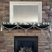 Inspired Indigo Garlands Laser-Cut Menorah Wood Garland