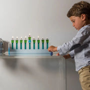 Apeloig Collection Menorahs Acrylic Oil Menorah - (Choice of Colors)