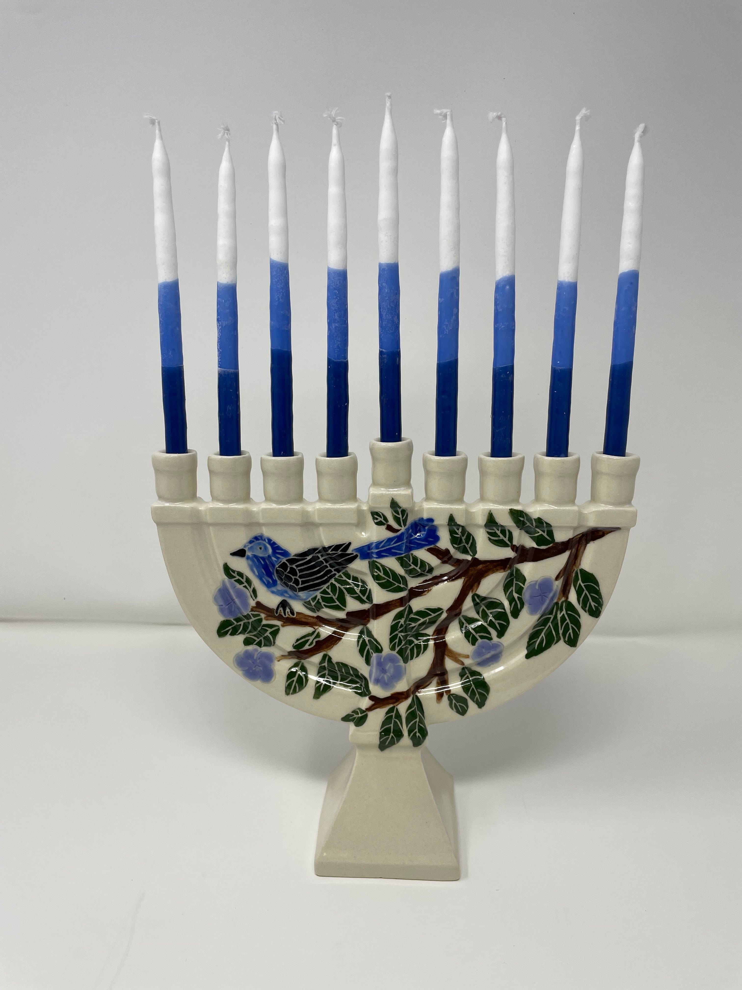 Handmade Ceramic Modular White Hanukkiah, Modern Hanukkah Menorah deals with Tree Decor, Jewish Hanukkah Menorah, Jewish Wedding / Holidays Gift