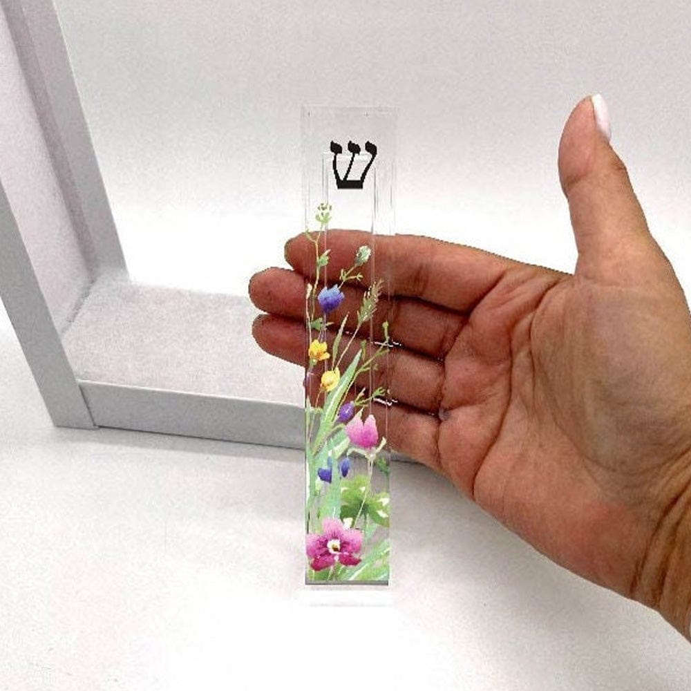 Florida-Funshine Mezuzahs Personalized Wildflower Acrylic Mezuzah