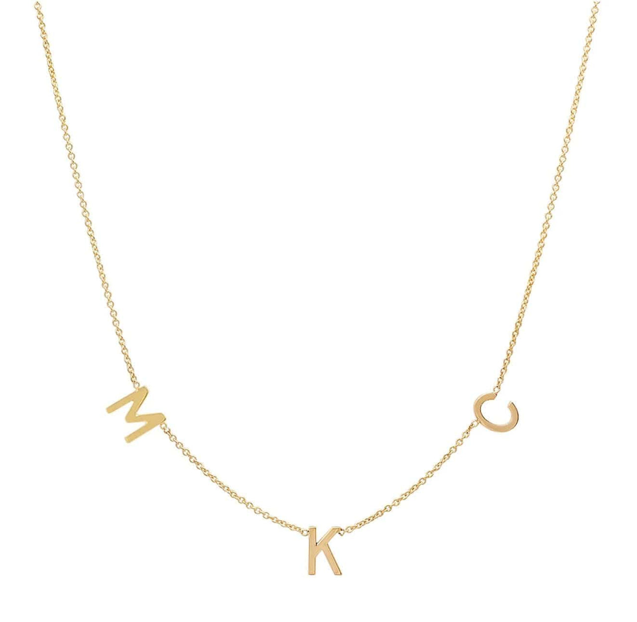 Miriam Merenfeld Jewelry - Taly Hebrew Initial Necklace - (Sterling Silver or Gold - Plated) - ModernTribe