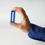Apeloig Collection Mezuzahs Blue Acrylic Car Mezuzah with Traveler’s Prayer - Choice of Color