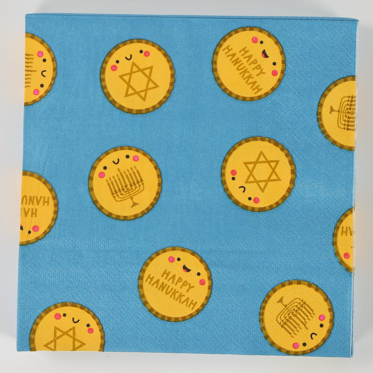 Chocolate Coin Hanukkah Napkins - Set of 20