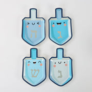 Hanukkah Dreidel Plates - Set of 8