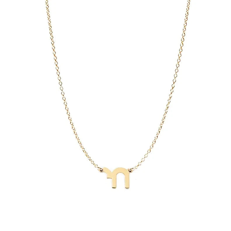 Miriam Merenfeld Jewelry Necklaces Gold-Plated / 15" Tessa Mini Chai Charm Necklace - (Sterling Silver or Gold-Plated)