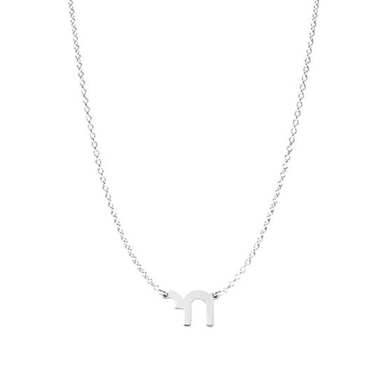 Mini Chai Charm Necklace - Sterling Silver - 15" Chain