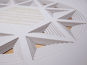 Tchotchke Judaica - Paper Star Ketubah by Tchotchke Judaica - ModernTribe