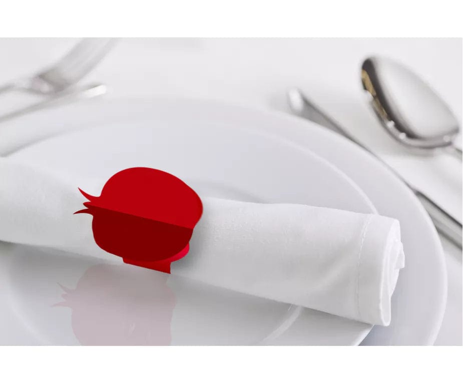 Cazenove - Pomegranate Shaped Napkin Rings, Set of 10 - ModernTribe