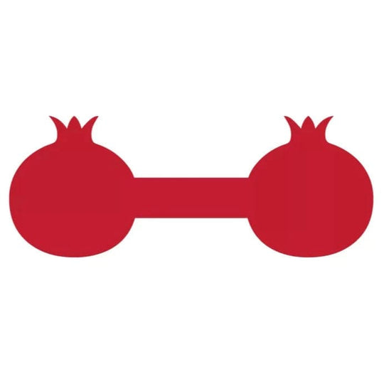 Pomegranate Shaped Napkin Rings, Set of 10