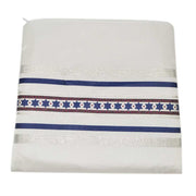 Zion Tallis Tallises Navy Silver Woven Star Talis Set