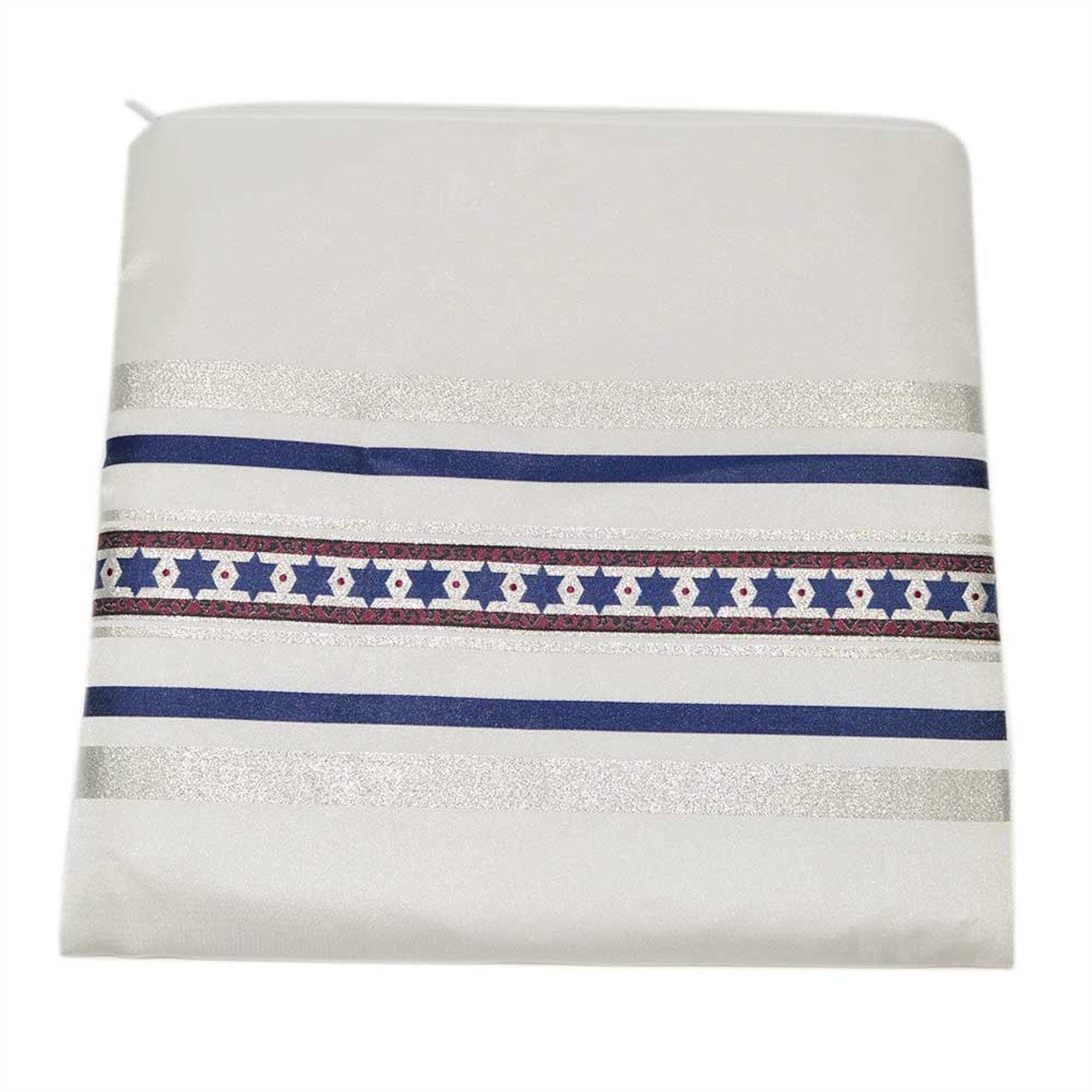 Zion Tallis Tallises Navy Silver Woven Star Talis Set