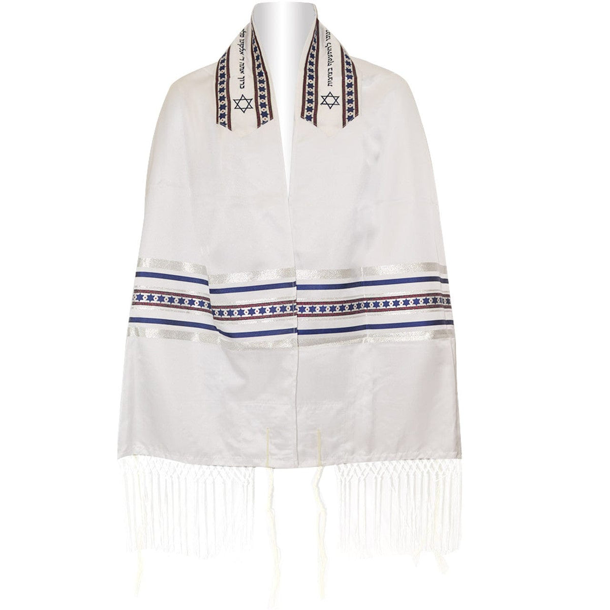 Zion Tallis - Navy Silver Woven Star Talis Set - ModernTribe