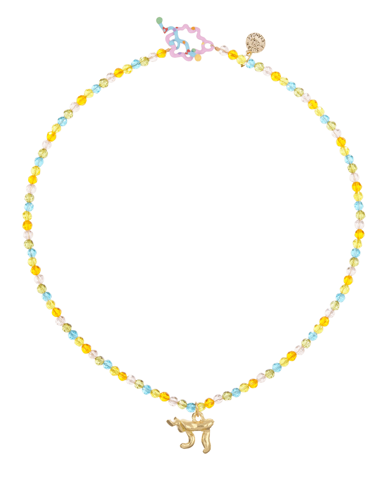 Susan Alexandra - Chai Necklace by Susan Alexandra - Rainbow Crystal - ModernTribe