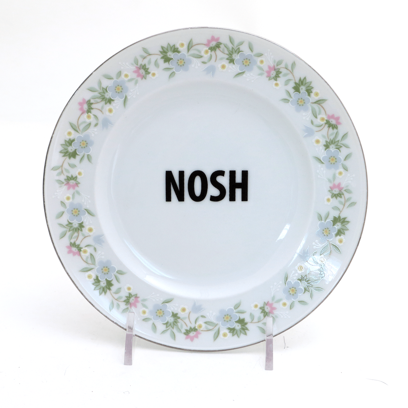 Lenny Mud Dining Plates Vintage Upcycled Nosh Plate