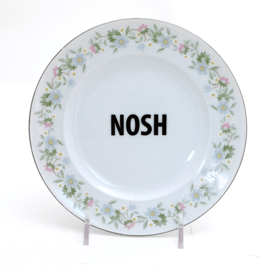 Vintage Upcycled Nosh Plate