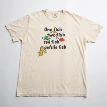 Tokin' Jew T-Shirts One Fish, Two Fish, Red Fish, Gefilte Fish T-Shirt - (Sizes S - 3XL)