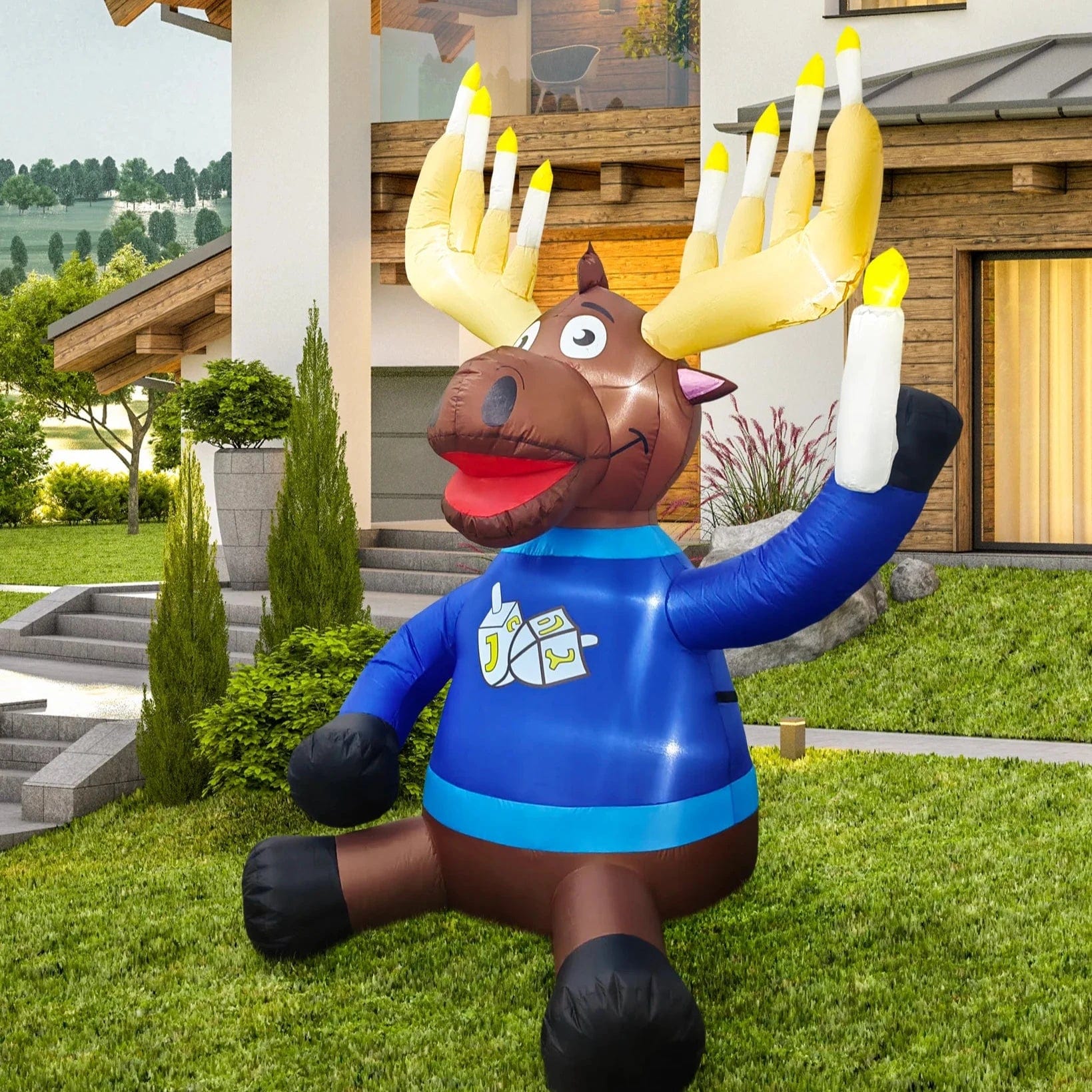 Hanukkah Superstore Decorations Inflatable Maccabee Moose