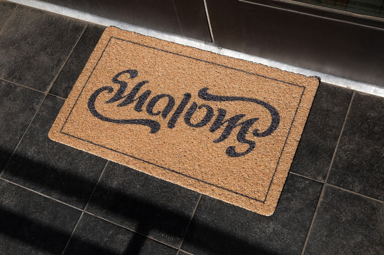 Offbeat Judaica - The Ambigram Shalom Mat - ModernTribe