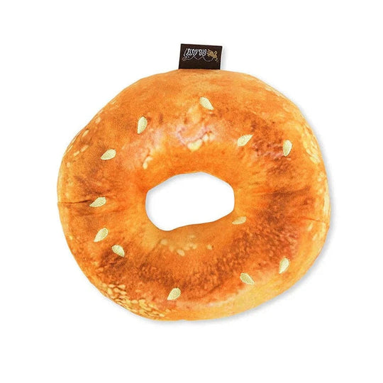 Montreal Bagel Plush Dog Toy