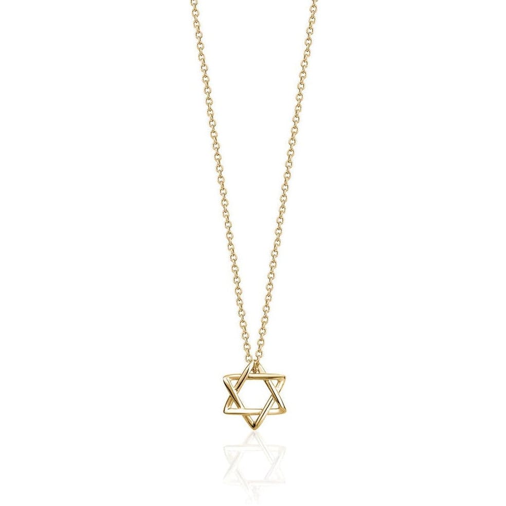 LIMLIM Necklaces Small Classic Interlocking Magen David Necklace - Gold-Plated