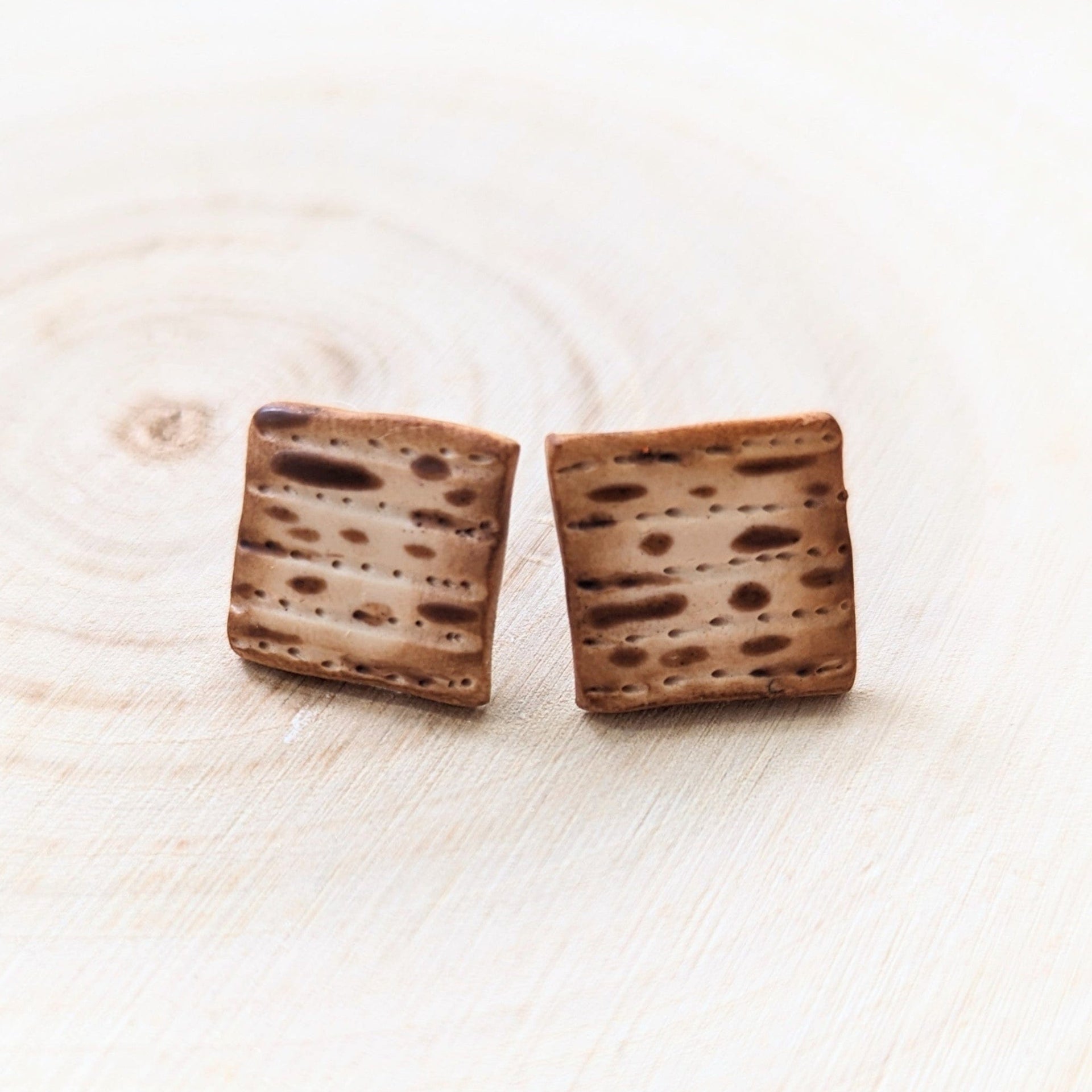 Edie's Art Shop Earrings Matzah Stud Earrings