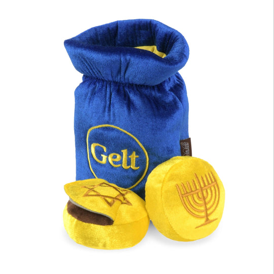 Paw-nukkah Doggy Gelt Coins Dog Toy