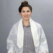 Elly Bovarnick Studios Tallises Pale Blue and White Ink Pomegranates Cotton Tallit