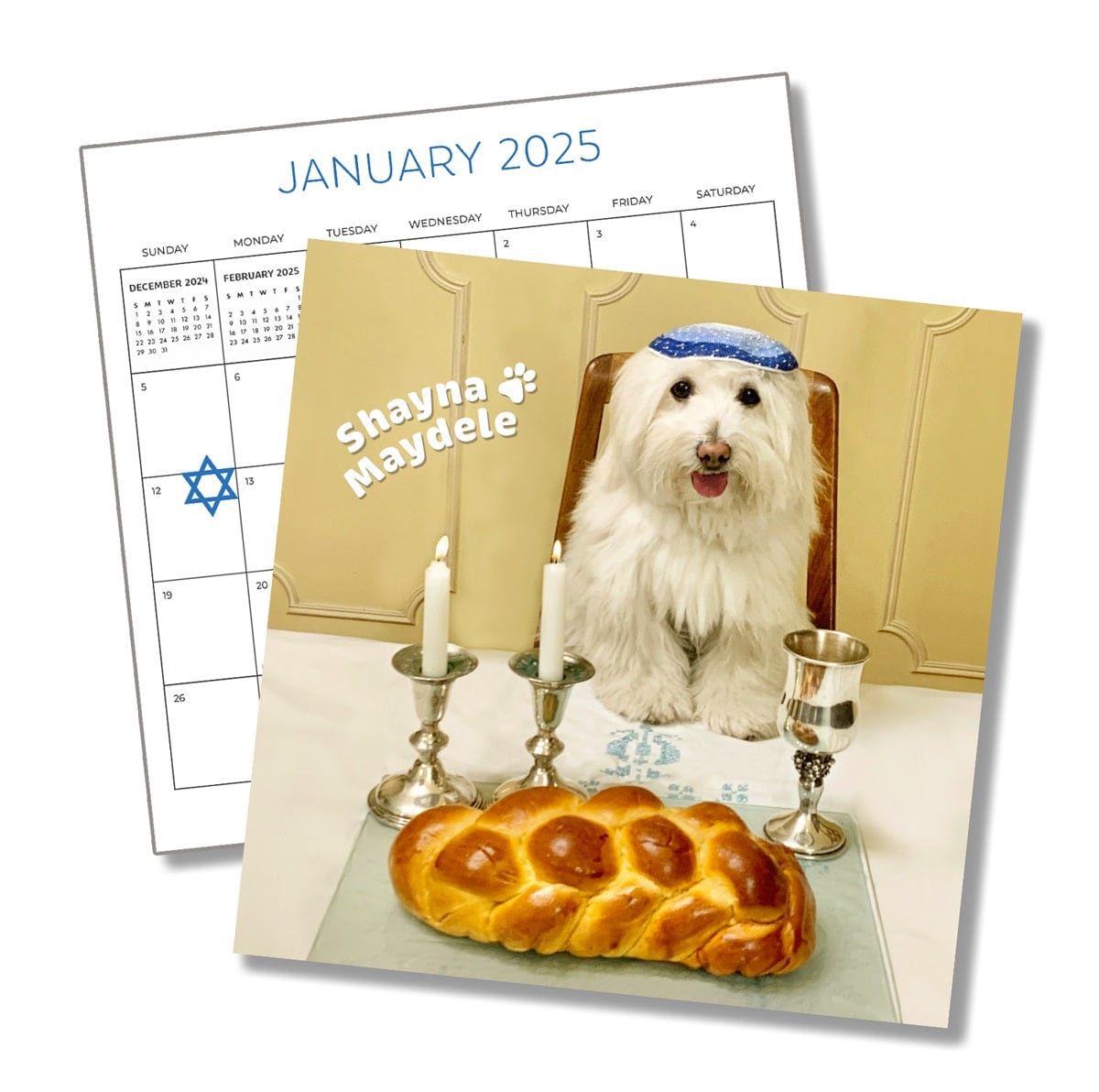 Mazel Pups Calendars Pawsitively Jewish 2025 Calendar