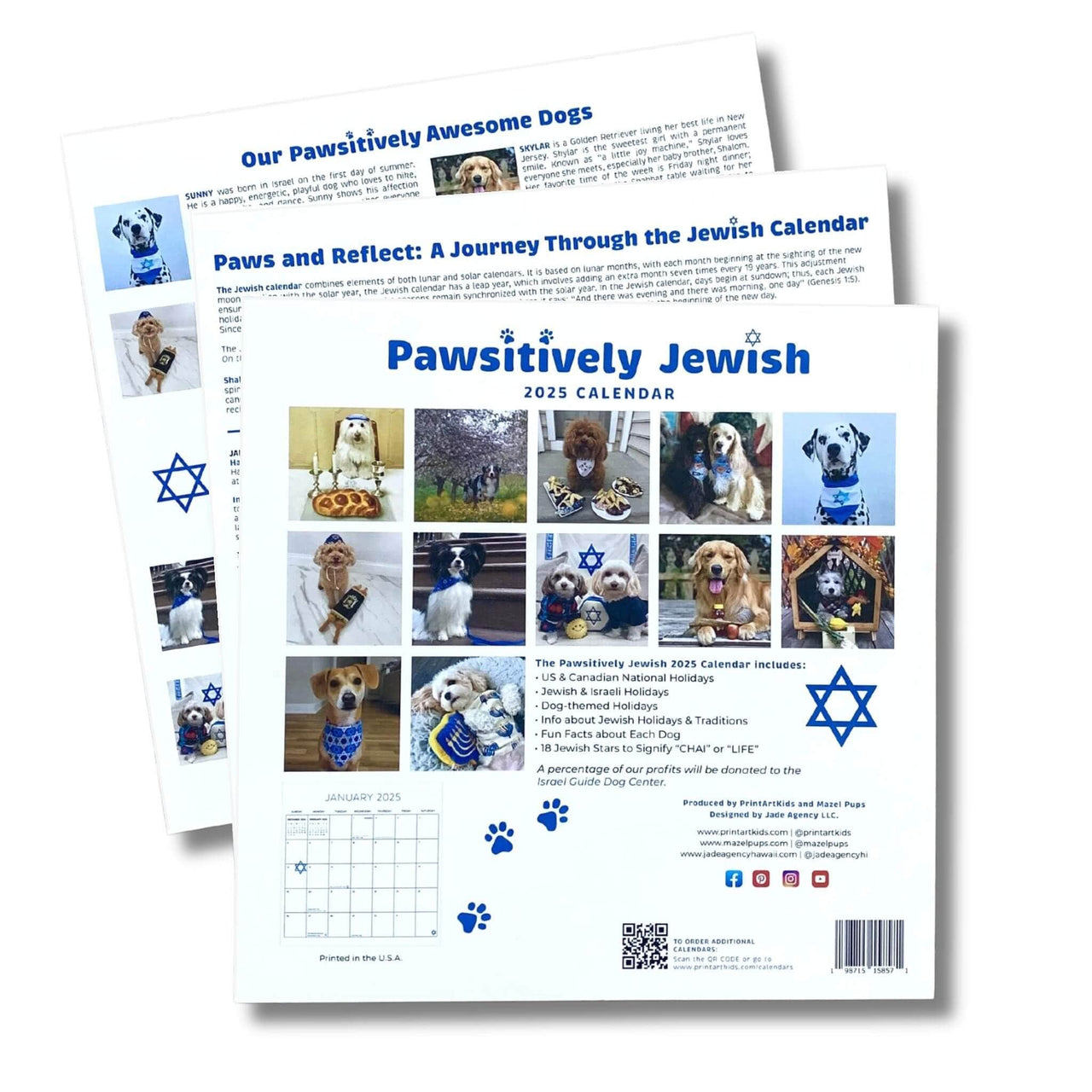 Mazel Pups - Pawsitively Jewish 2025 Calendar - ModernTribe