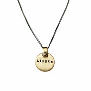 Marla Studio Necklaces Bronze Shema (Listen) Necklace in Bronze by Marla Studio