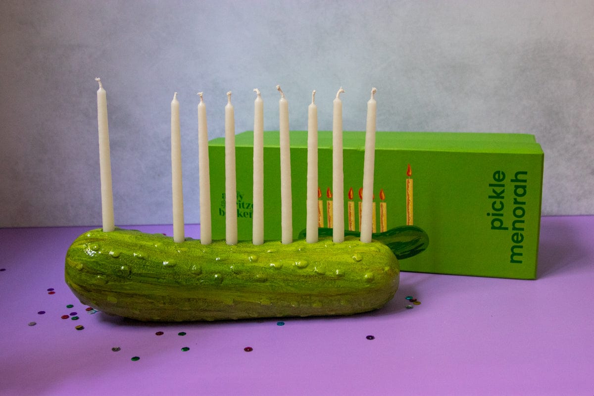 Amy Kritzer Becker Menorahs Handmade Pickle Menorah