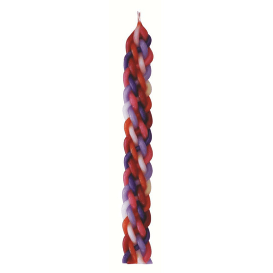 Pink Braided Havdalah Candle