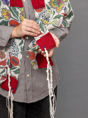 Elly Bovarnick Studios Tallises Primary Pomegranates Cotton Tallit