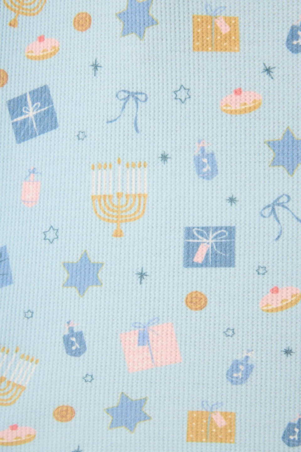 PJ Salvage - Women’s Blue Hanukkah Boxer PJ Gift Set by P.J. Salvage - (Sizes XS - XL) - ModernTribe