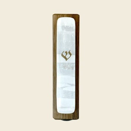 Gary Rosenthal Mezuzahs White Wooden Colors of Your Life Mezuzah by Gary Rosenthal